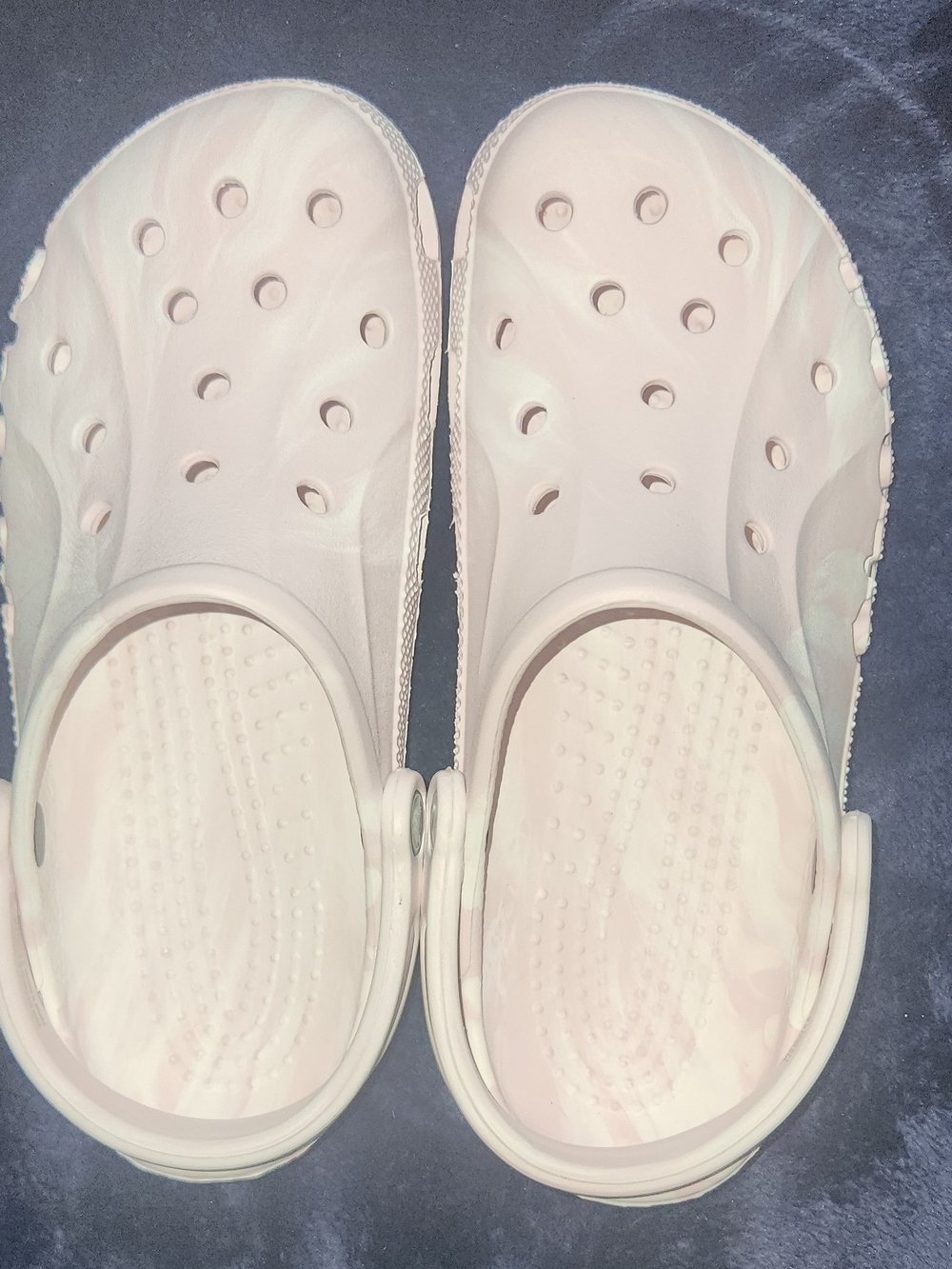 Pink Marble Crocs